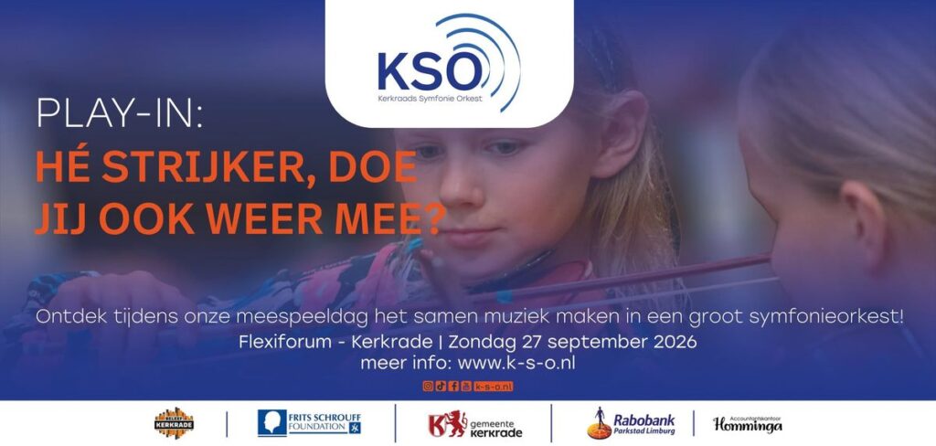 Play-in 2026 (Meespeeldag) Kerkraads Symfonie Orkest in Kerkrade