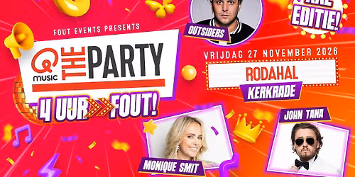 Qmusic The Party FOUT! XXL in Kerkrade