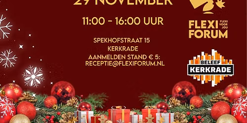 Kerstmarkt Flexiforum — markt-eten in Kerkrade